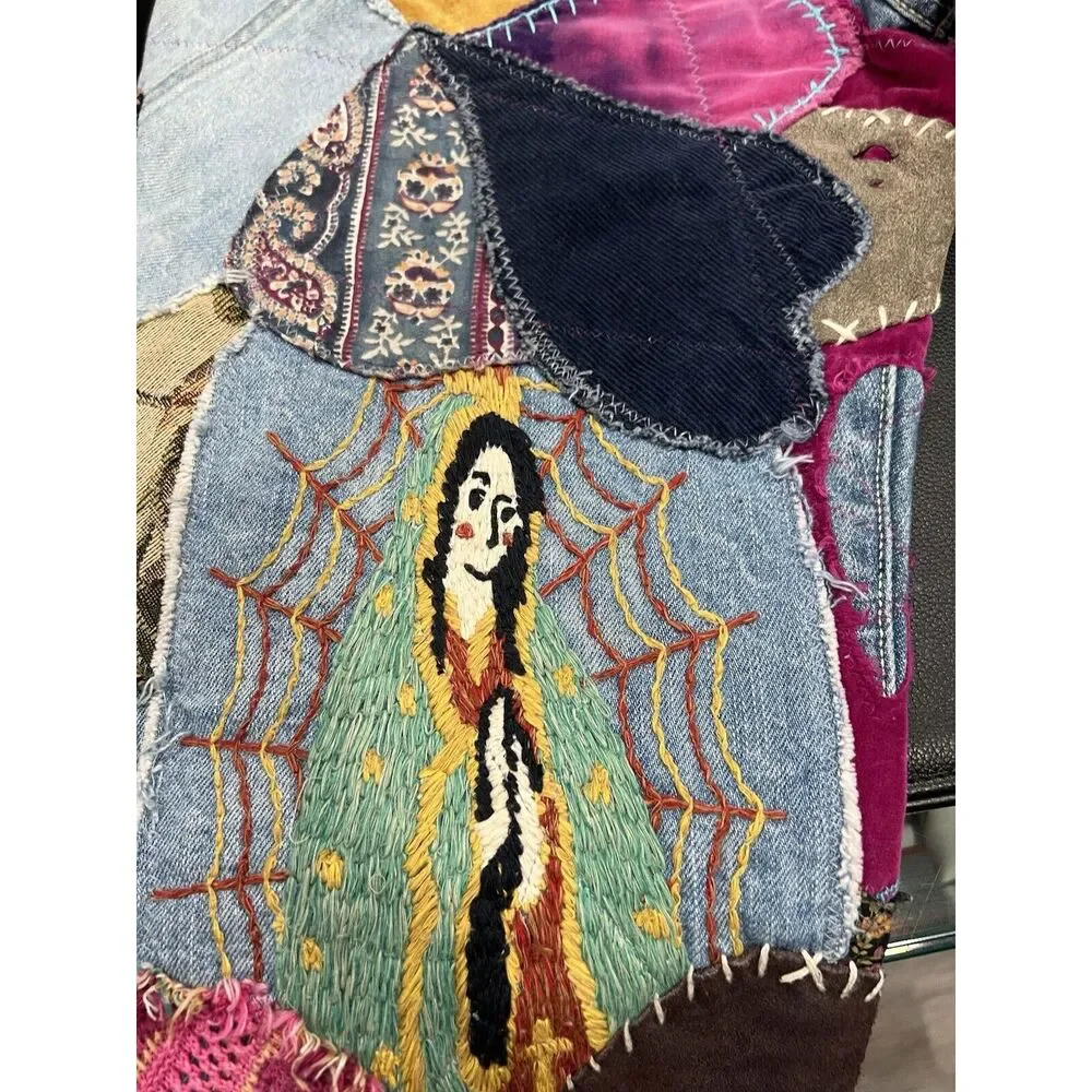 KAPITAL Straight Leg Crazy Patchwork Jeans Size 30 AUTHENTIC - Picture 10 of 15